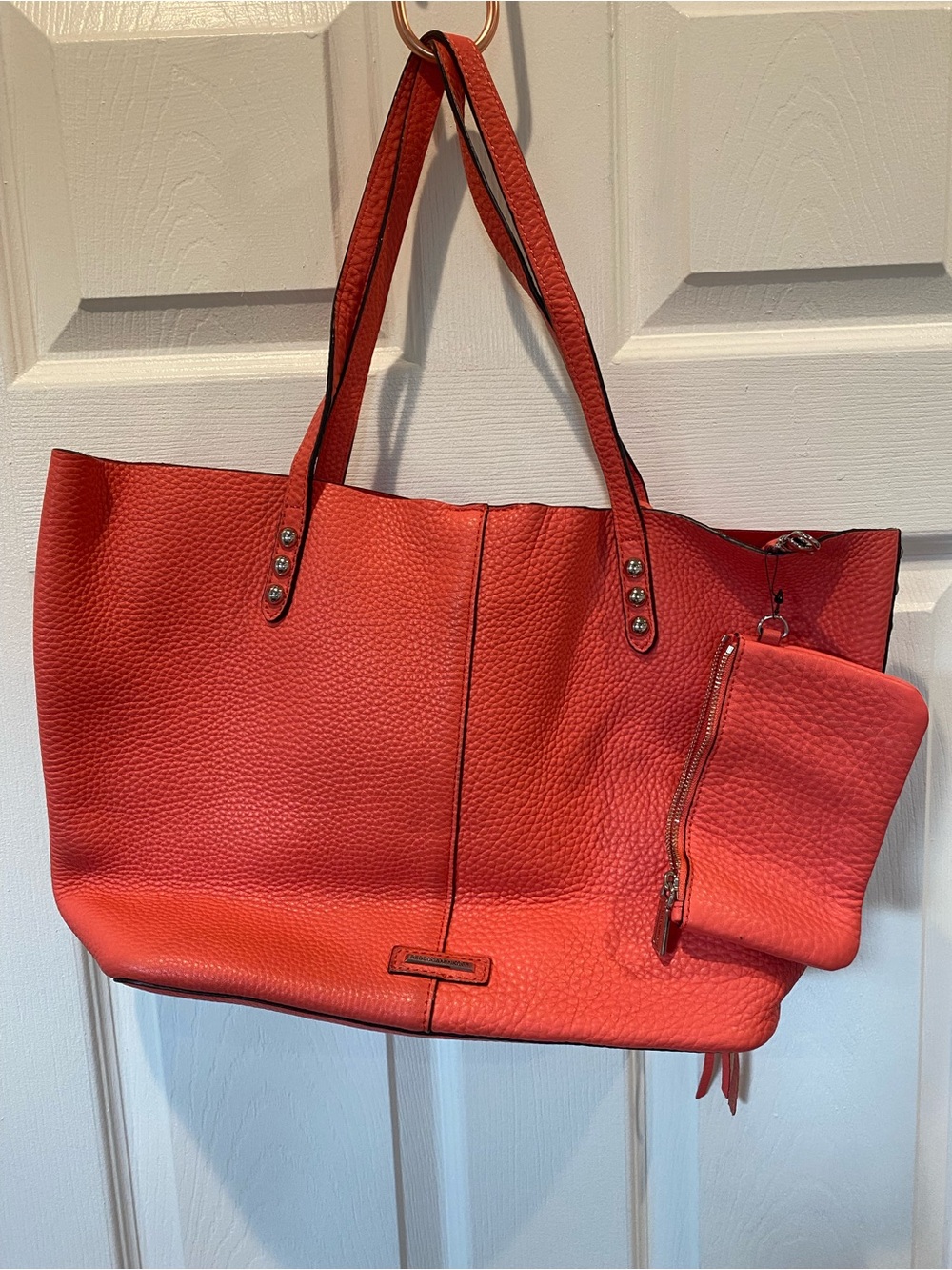 Rebecca Minkoff Leather Tote with Wristlet